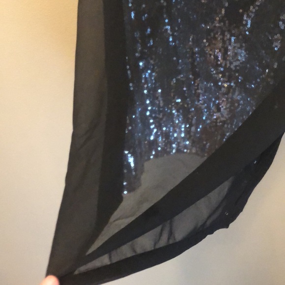 Express Black mesh over sequins Tank Top - Medium - Picture 3 of 5